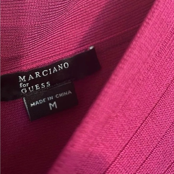 Hot Pink Stylish Authentic Brand New Guess by Marciano Bodycon Dress New, Tags - Picture 2 of 3